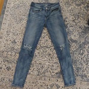 American eagle hi-rise jeggings in size 0